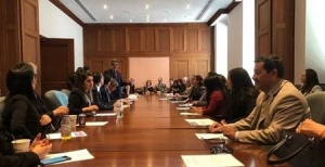 Momentos durante la bienvenida del grupo presidida por Fermín Cuza, Presidente Internacional de WBO 